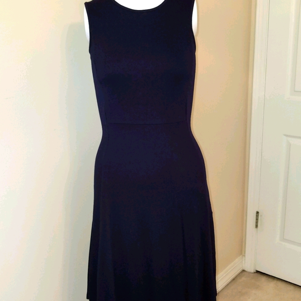 Donna Ricco XS Navy Blue Knit Dress